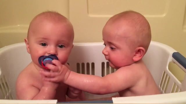 Twin Boys Keep Stealing Pacifiers From Each Other