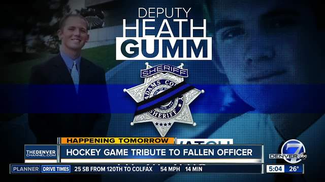 Hockey game honors fallen deputy Heath Gumm