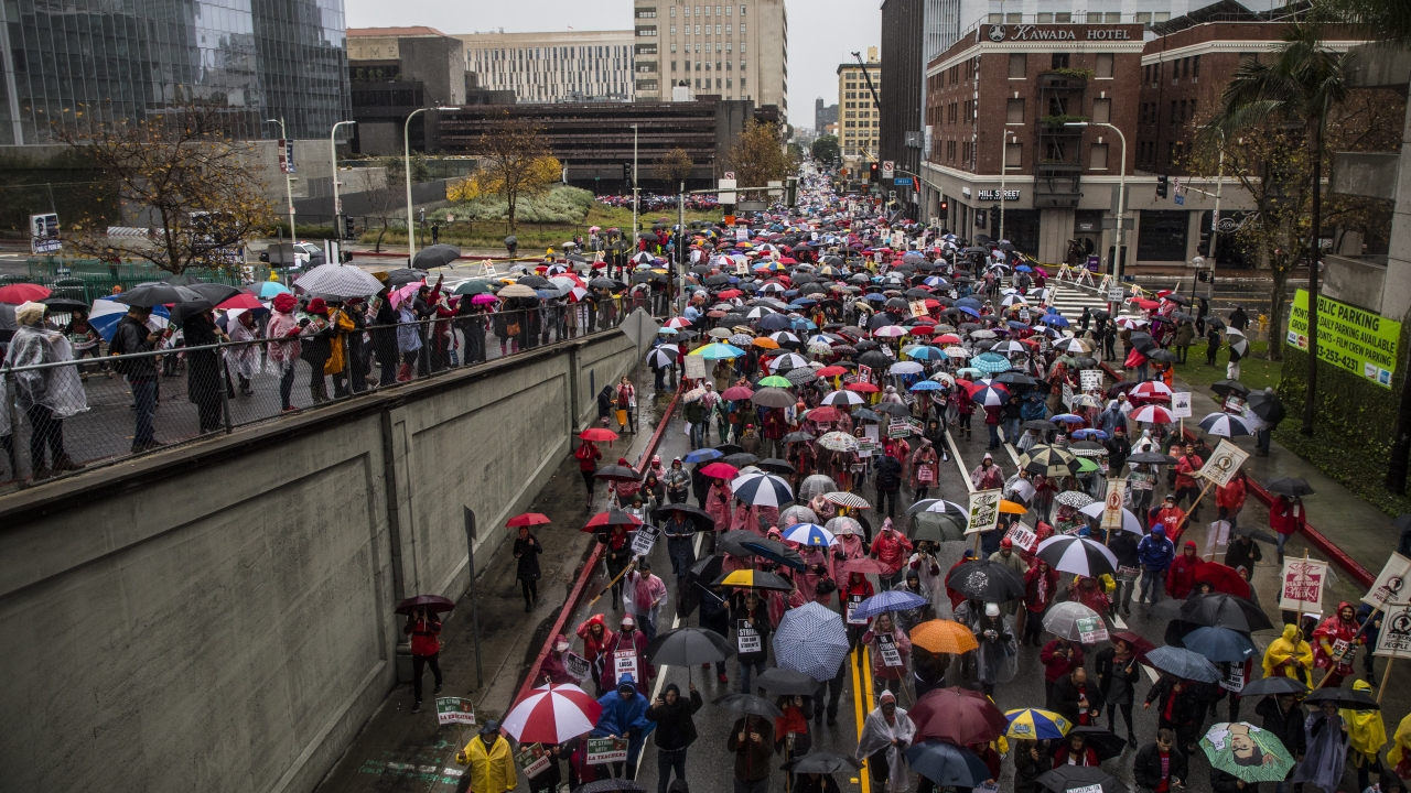 LA Teachers' Strike Continues Into The Weekend