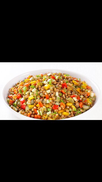 LENTIL SALAD. Easy, fresh and healthy!