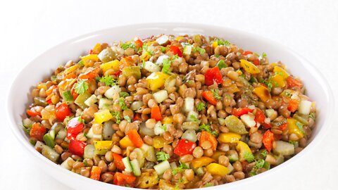 LENTIL SALAD. Easy, fresh and healthy!