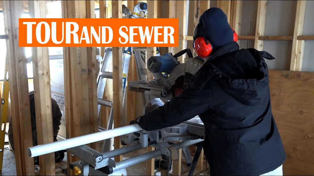DIY HOME BUILD EP. 063 | TOUR AND SEWER