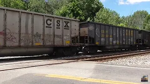 CSX Coal Trains from Westfield Rd. Creston, Ohio June 9, 2024 Part 3