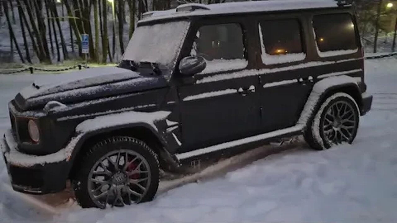 [8k] Brutal Brabus 700 G63 Widestar Matte Black in Sweden