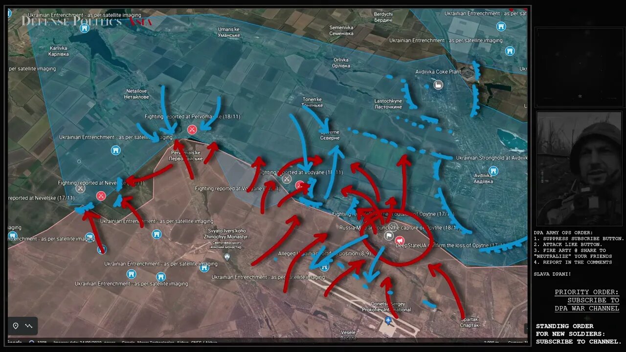 [ Donetsk Front Analysis ] Fall of Opytne expose Avdiivka to potential encirclement; Lines MUST Hold