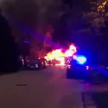 VIDEO: RV breaks out in flames in Caledonia