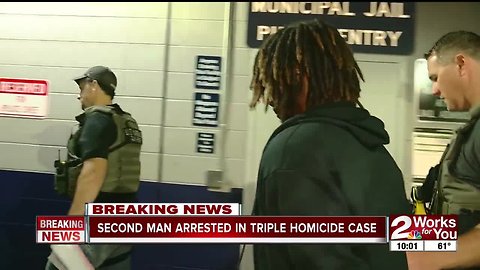 Second man arrested in triple homicide case