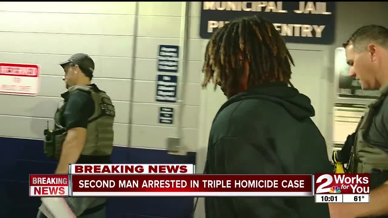 Second man arrested in triple homicide case