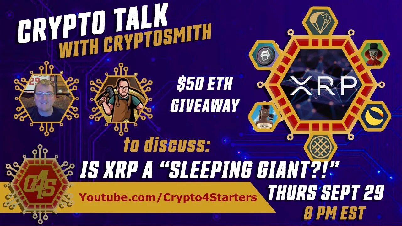 CRYPTO TALK WITH THE CRYPTOSMITH! #SEC VS #RIPPLE IS XRP A SLEEPING GIANT?!