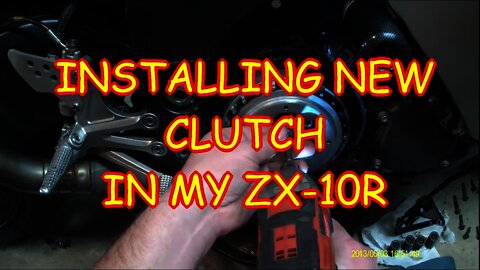 Changing the clutch on my Kawasaki 2005 ZX10R Ninja