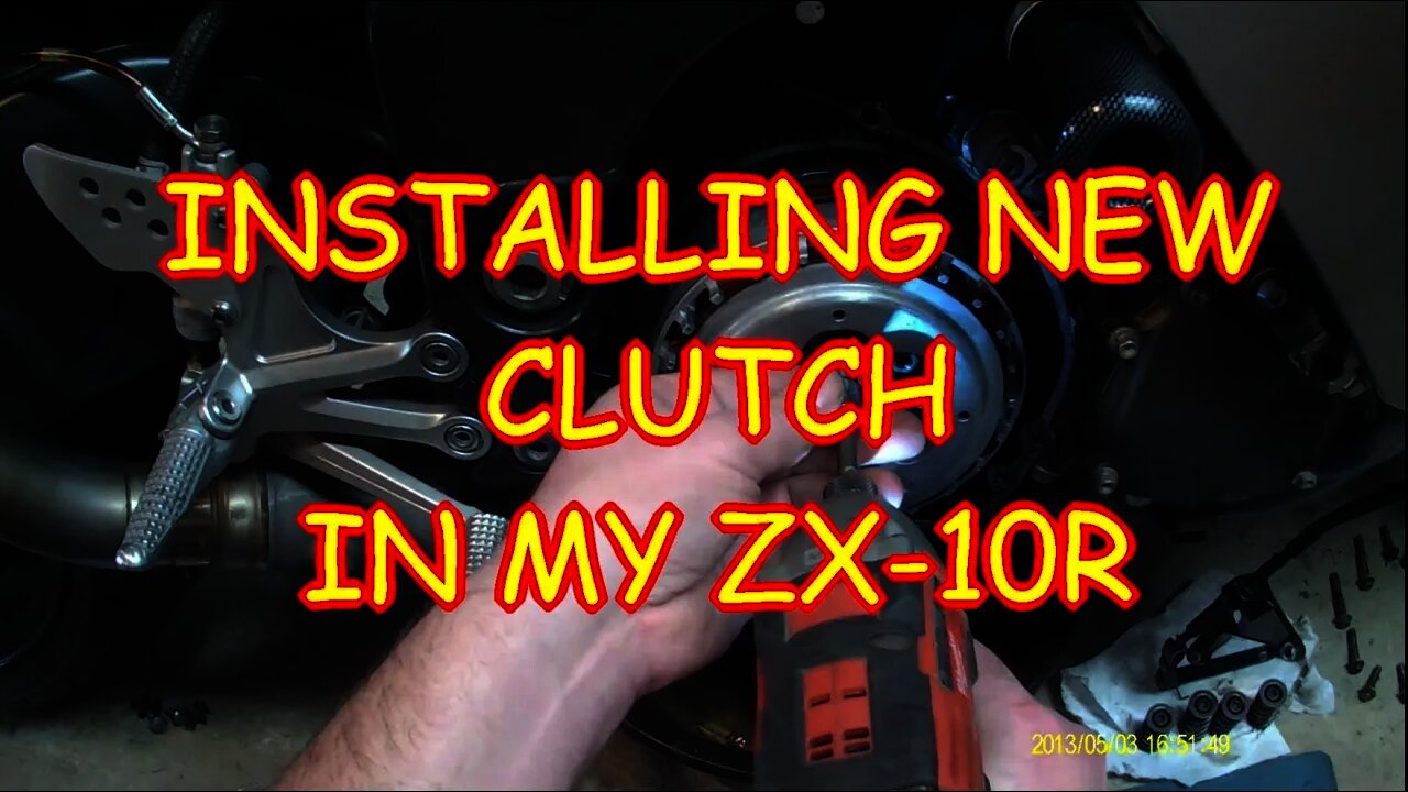 Changing the clutch on my Kawasaki 2005 ZX10R Ninja