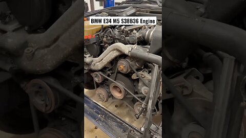 BMW E34 M5 S38B36 Engine #bmw #bmwm5 #bmwe34 #cars #diy #restoration #automotive #engine #tools
