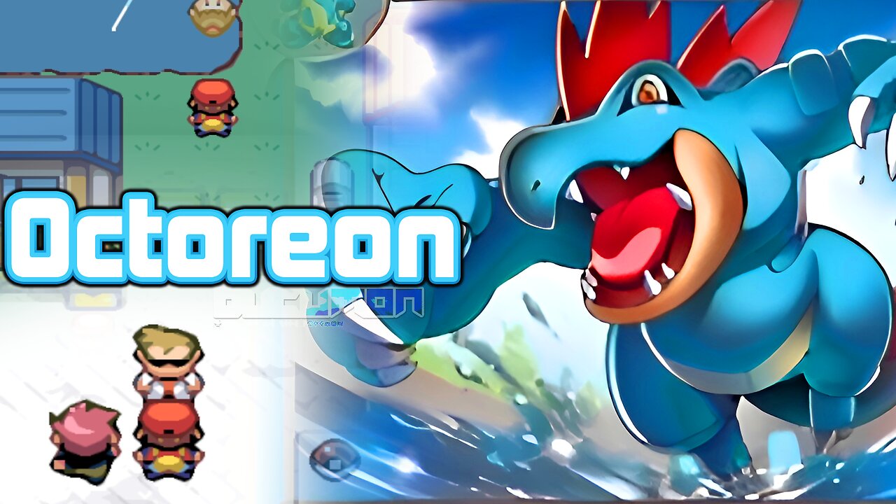 Pokemon Octoreon - GBA ROM Hack follows the main story as FR with a few changes, more challenge