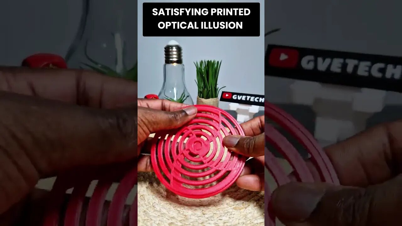 Satisfying 3D Printed Optical Illusion #shorts #3dprinted #illusion