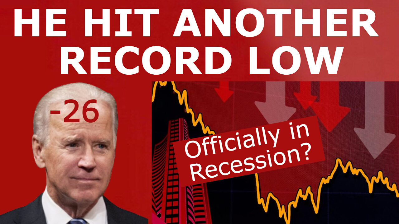 THE RECESSION BEGINS! - Biden's Approval Hits a NEW LOW as Economists Project a Recession