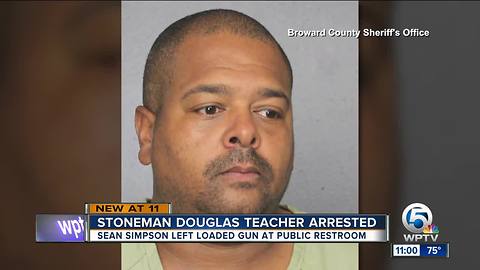 Parkland teacher left loaded gun in public restroom