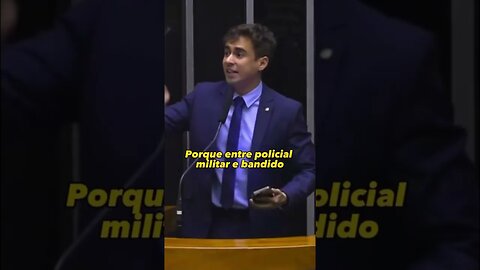 Nikolas Ferreira em discurso contundente de defesa a PM.