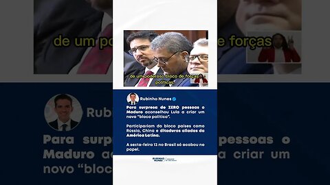 O ditador venezuelano admitiu que conversa com Lula para criar um bloco com ditaduras #shorts #lula