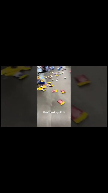 Dont do drugs kids, crazy person destroys Walmart for giggles