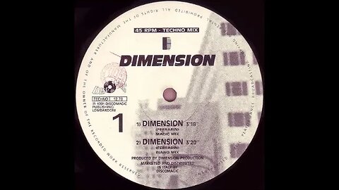 Dimension -Dimension (Piano Mix)