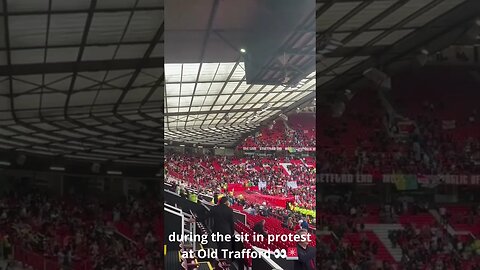 during the sit in protest at Old Trafford 👀🚨 #shorts #oldtrafford #manchesterunited #manutd