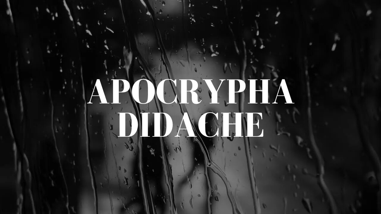 Apocrypha Didache