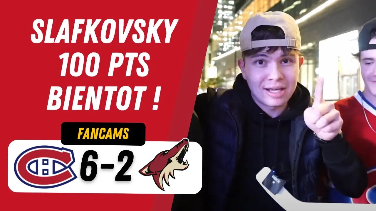 SLAFKOVSKY 100 PTS BIENTOT ! | MTL 6-2 ARZ | FANCAM