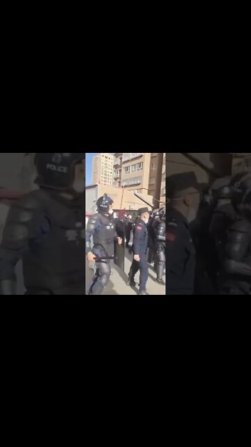 Exclusivo imagens de protestos na China Xinjiang Xangai e Wuhan