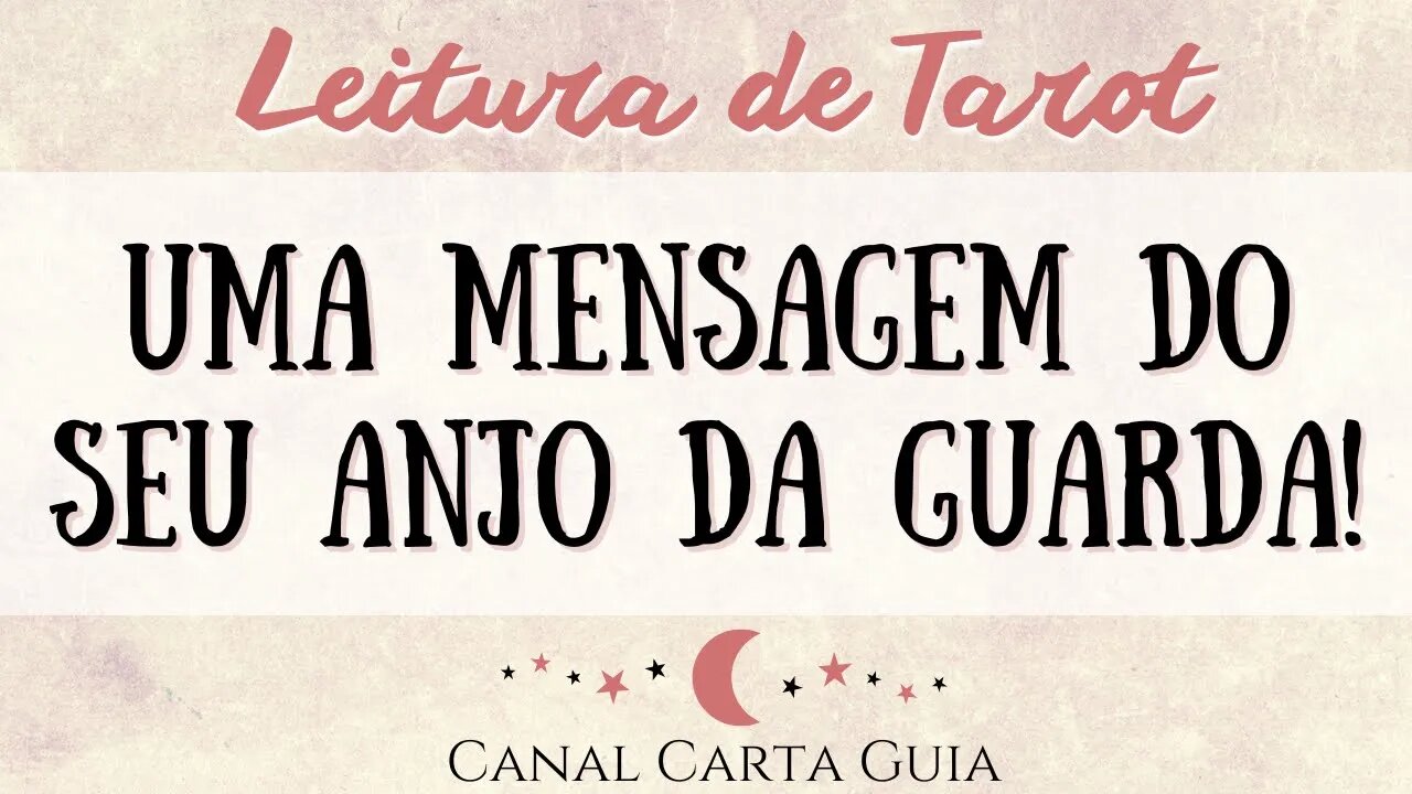 ⭐️ O QUE O SEU ANJO DA GUARDA GOSTARIA DE TE DIZER? ⭐️ MENSAGEM DOS ANJOS ⭐️ TAROT INTUITIVO