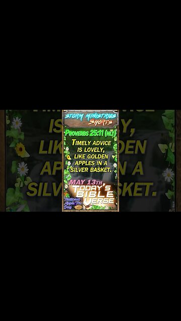 MAY 13, 2023 | The POWER of Speaking LIFE - Proverbs 25:11 and the Art of Positivity