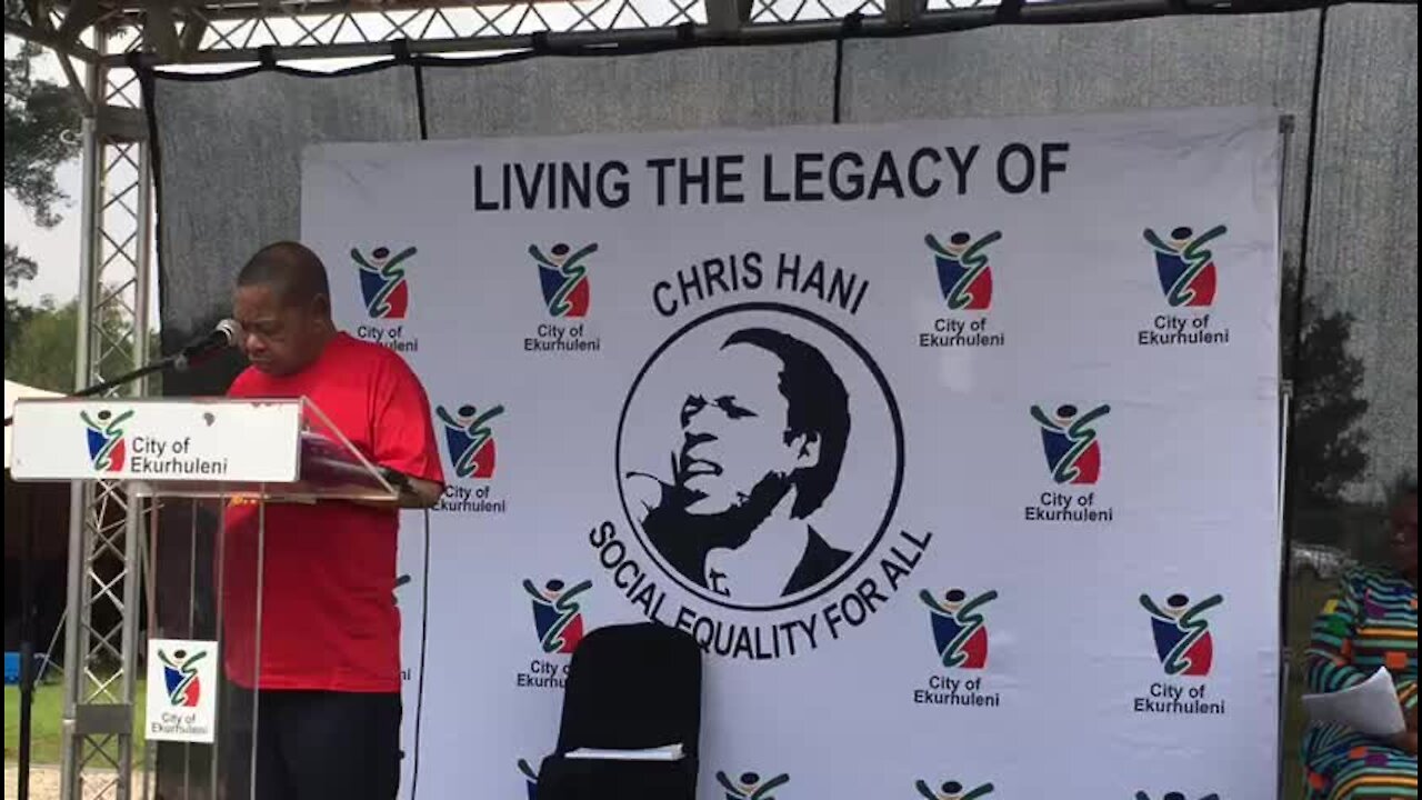 SOUTH AFRICA - Johannesburg - Chris Hani Commemoration (Video) (yiD)