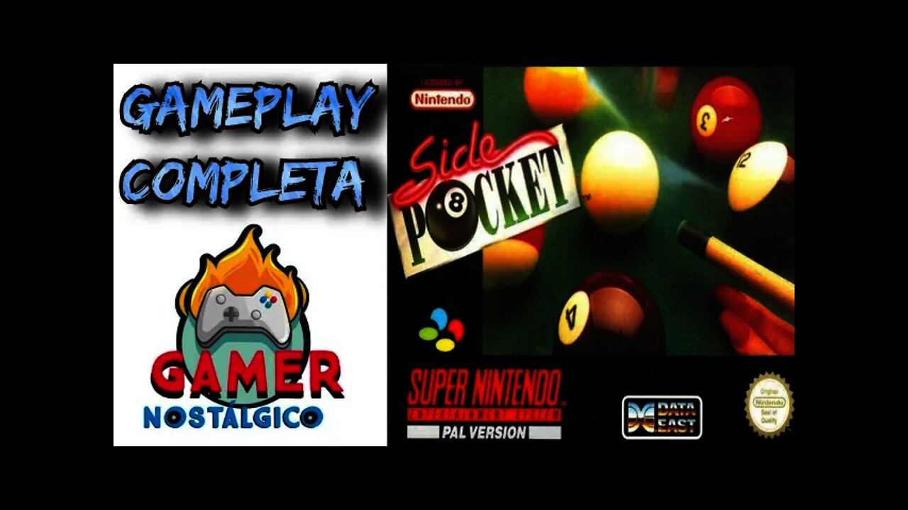 Side Pocket -- Super Nintendo (SNES) -- Gameplay Completa