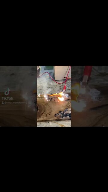 2000 volts woodburning #shorts