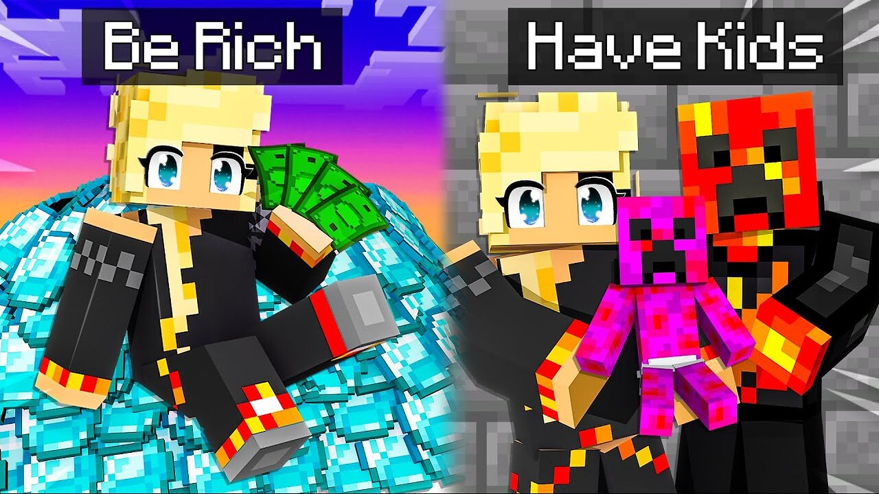 Wife vs EXTREME Would You Rather Competition - Minecraft