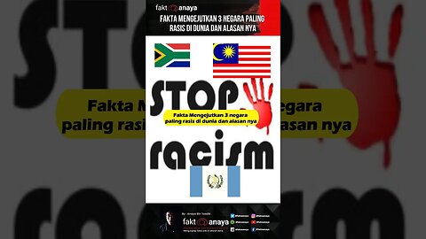 Fakta mengejutkan 3 negara paling rasis di dunia #short
