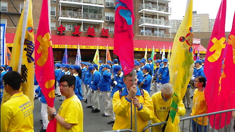 #JosephBolinAm Falun Gong Rally Chinatown Flushing New York 04-23-2016