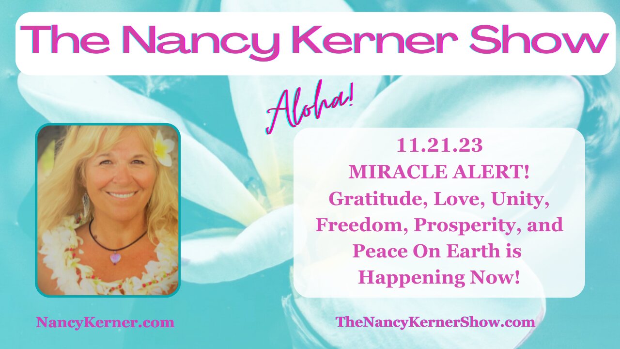 MIRACLE ALERT! Gratitude, Love, Unity, Freedom, Prosperity, and Peace On Earth is Happening Now!