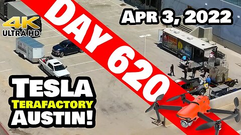 PREPARING FOR CYBER RODEO AT GIGA TEXAS! - Tesla Gigafactory Austin 4K Day 620 - 4/3/22 - Tesla TX