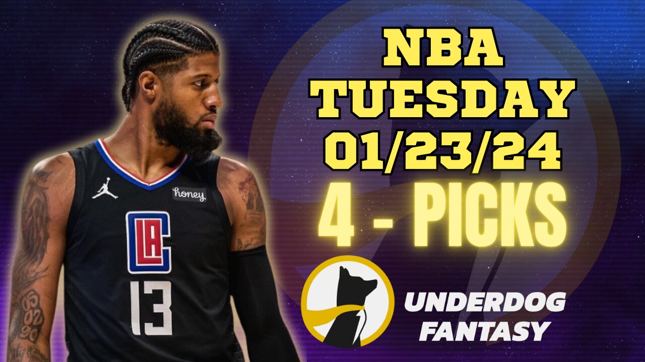 #UNDERDOGFANTASY | BEST #NBA PLAYER PROPS FOR TUESDAY | 01/23/24 | BEST BETS | #BASKETBALL | TODAY
