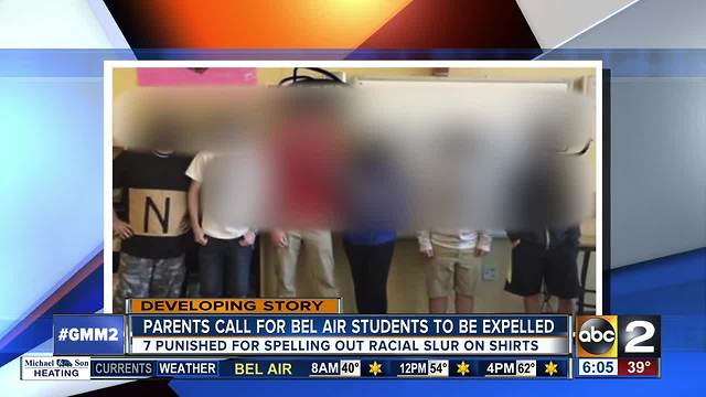 Photo spelling out racial slur spurs calls for expulsion at Bel Air High School