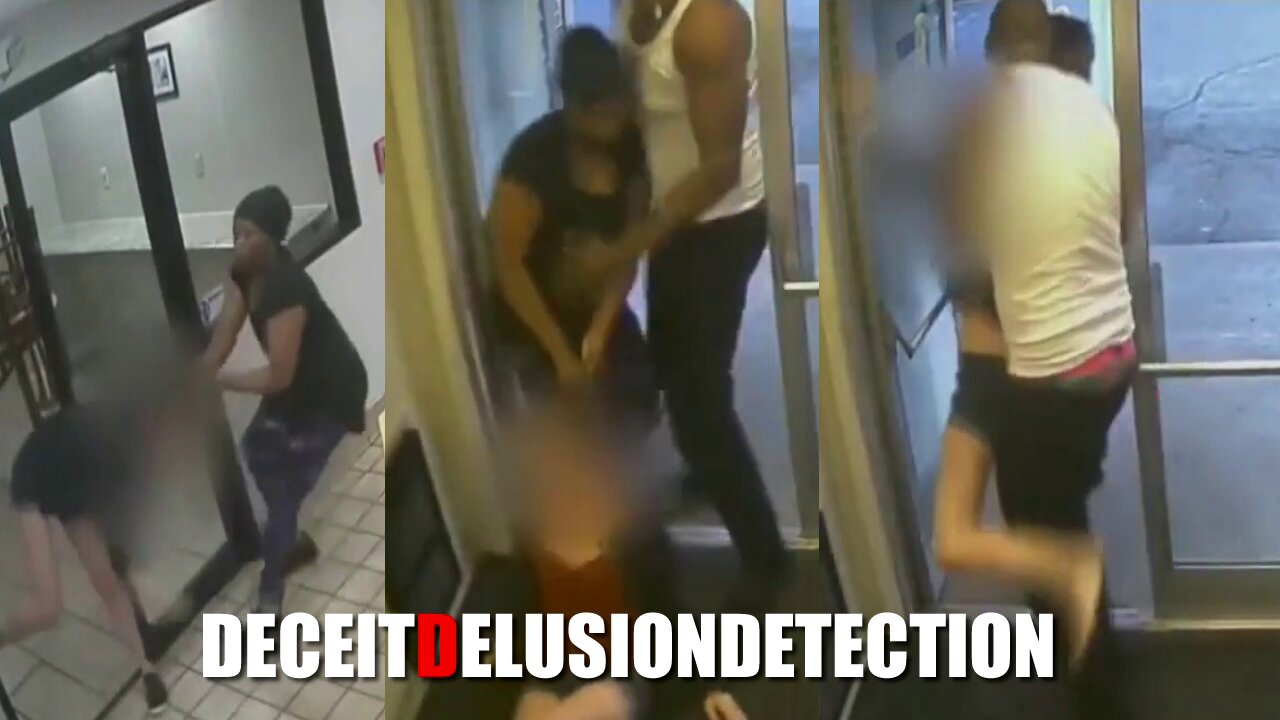 Pair of black suspects shown kidnapping a white woman from a Henrietta hotel lobby
