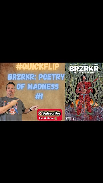 BRZRKR: Poetry of Madness #1 Boom Studios #QuickFlip Comic Review Keanu Reeves,Steve Skroce, #shorts