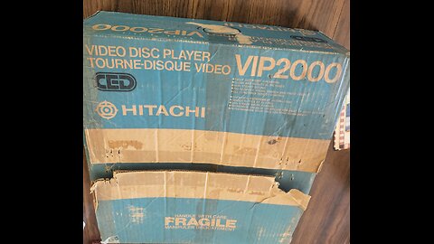 Hitachi VIP 2000 CED Player Unboxing and Demo