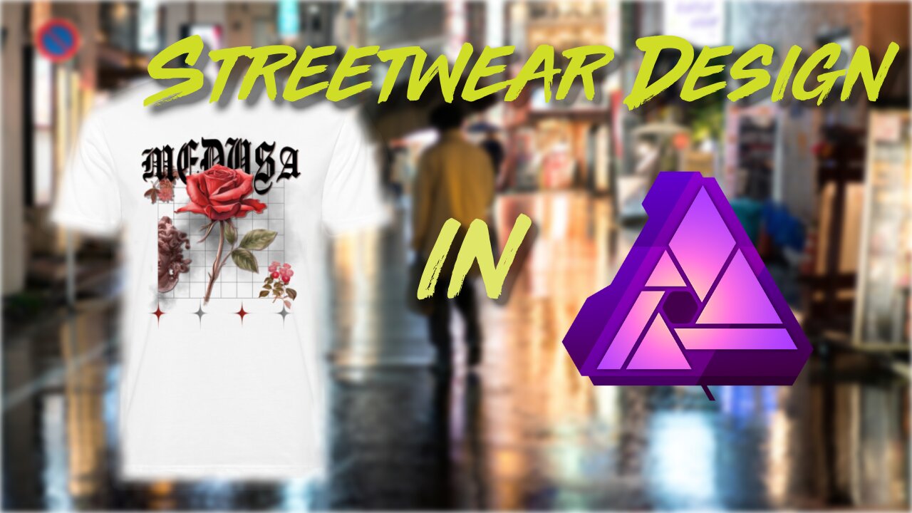 Affinity Photo Streetwear T-Shirt Design Timelaps ┃ Tutorial