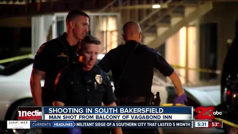 Man shot at Vagabond Inn in South Bakersfield in stable but critical condition