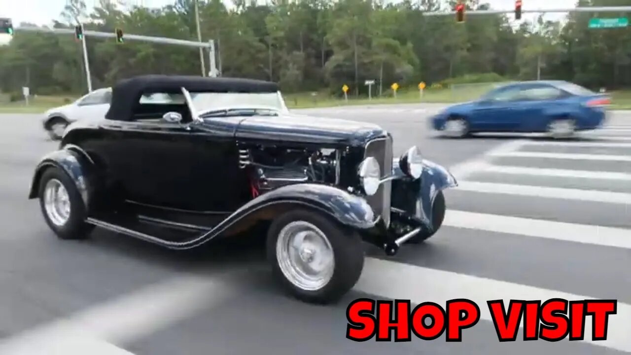 TAKING THE 1932 FORD ROADSTER TO THE SHOP