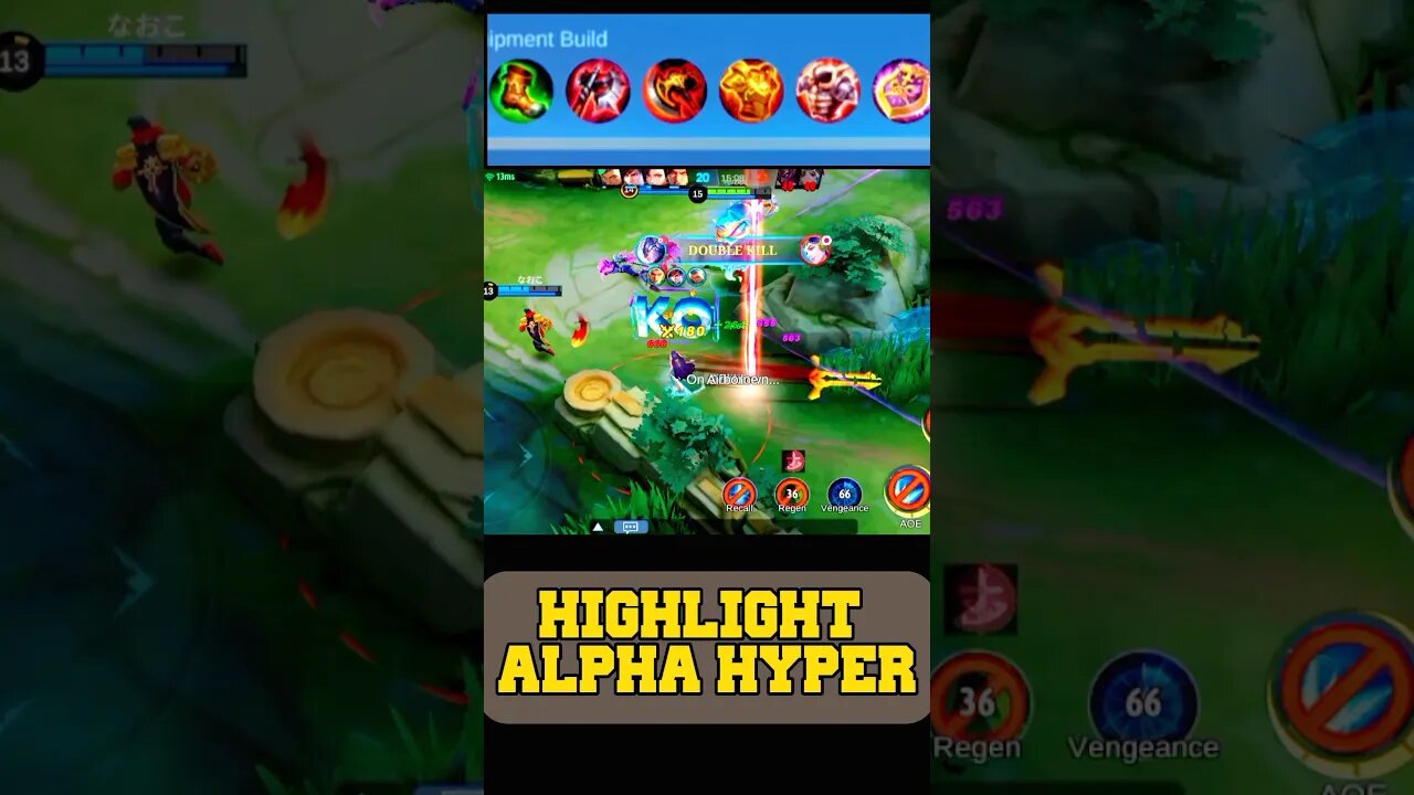 HIGHLIGHT ALPHA #mobilelegend #mpl #mlbb #mplid #shorts #shortvideos