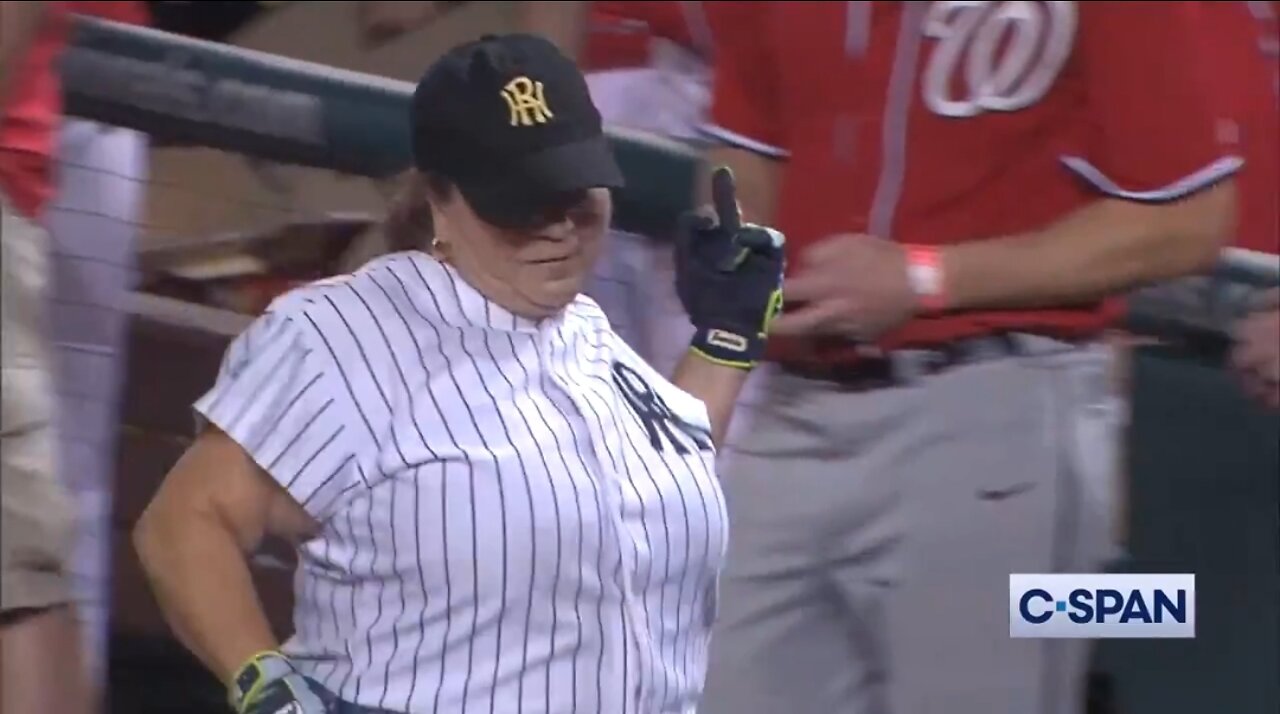 Classy...Dem Congresswoman Flips Off GOP During Congressional Baseball Game