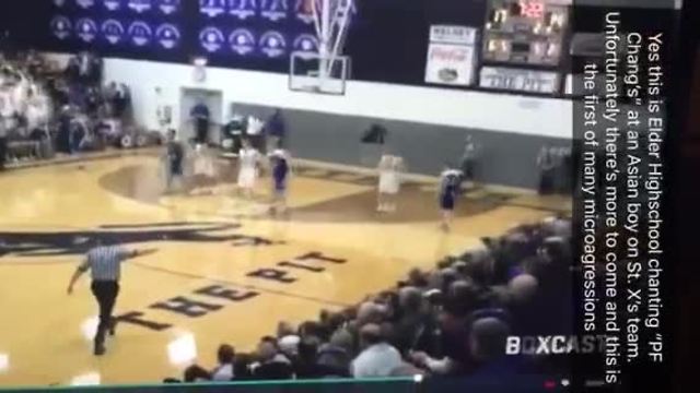 School student cheering section taunts St. Xavier player with ethnic cha