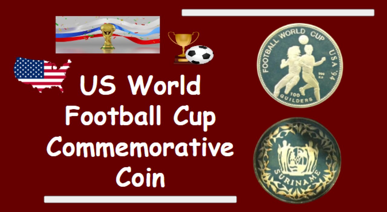 OLD COIN - World Football World Cup USA 94 100 Builders Suriname Commemorative Issue Coin